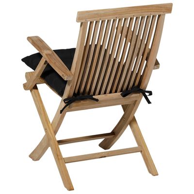 Madison Cojín para silla Panama 46x46 cm negro