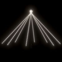 vidaXL Luces de árbol de Navidad interior 576 LED blanco frío 3,6 m
