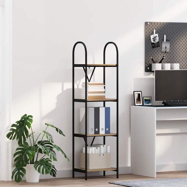 vidaXL Estante de libros Roble artesanal 40 x 30 x 146 cm