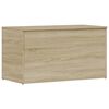 vidaXL Ba&uacute;l de almacenaje madera contrachapada color roble 84x42x46cm