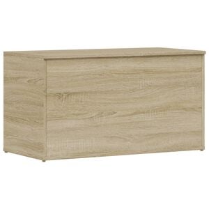 vidaXL Ba&uacute;l de almacenaje madera contrachapada color roble 84x42x46cm