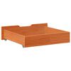 vidaXL Cajones debajo cama 2 uds madera maciza pino marr&oacute;n 75x55x17 cm