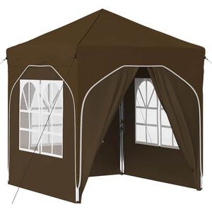 vidaXL Carpa Plegable para Fiestas 192 x 192 x 245 cm Gris topo