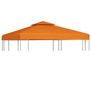vidaXL Cubierta de repuesto de cenador naranja 310 g/m&sup2; 3x3 m
