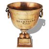 vidaXL Enfriador de champ&aacute;n copa trofeo marr&oacute;n cobre