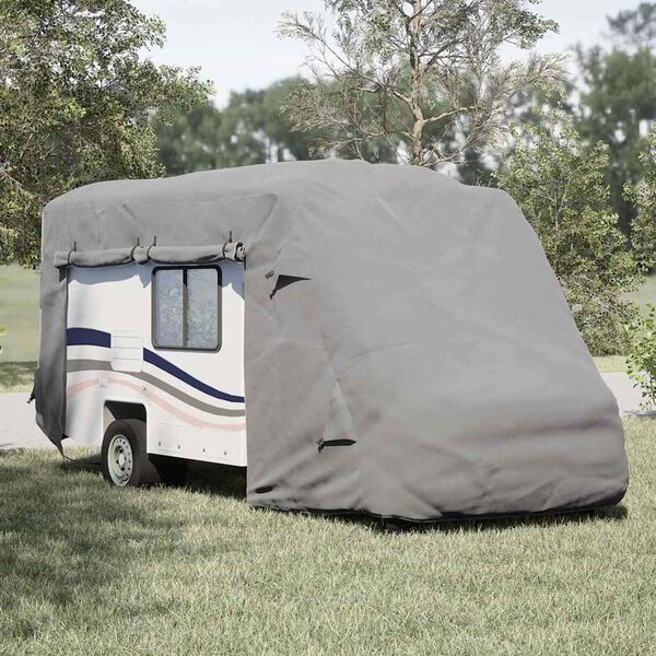 vidaXL Fundas para autocaravanas tela no tejida gris 610x235x275 cm