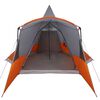 vidaXL Tienda tipi con techo Gris y naranja 720 x 465 x 295 cm