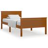 vidaXL Estructura cama sin colchón madera pino marrón miel 90x200 cm