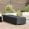 vidaXL Funda para Loungers Liso Negro 74 x 210 x 40 cm tela