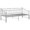 vidaXL Estructura sof&aacute; cama extra&iacute;ble sin colch&oacute;n metal gris 90x200 cm