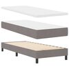 vidaXL Cama tipo Box Spring con colch&oacute;n Taup&eacute; 80 x 200 cm tela