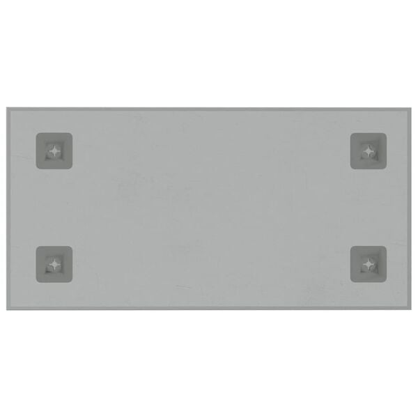 vidaXL Pizarra magn&eacute;tica de pared vidrio templado blanco 60x30 cm