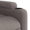 vidaXL Sill&oacute;n de masaje el&eacute;ctrico reclinable elevable tela taup&eacute;