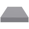 vidaXL Estantes flotantes de pared 4 uds MDF gris 80x23,5x3,8 cm
