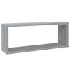 vidaXL Estantes c&uacute;bicos de pared 6 uds madera gris Sonoma 60x15x23 cm