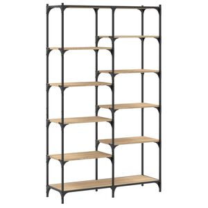 vidaXL Estanter&iacute;a hierro madera ingenier&iacute;a roble Sonoma 100x32x170 cm