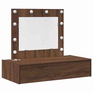 vidaXL Mesa Tocador Marr&oacute;n 83 x 40 x 70 cm Madera de ingenier&iacute;a