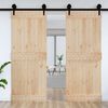 vidaXL Puerta NARVIK Natural 90 x 210 cm Madera de Pino S&oacute;lido