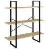 vidaXL Estanter&iacute;a 5 niveles madera contrachapada Sonoma 100x30x175 cm