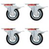 vidaXL Ruedas giratorias 16 unidades 75 mm