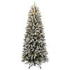 vidaXL &Aacute;rbol de Navidad artificial con 300 LEDs y nieve flocada 240 cm