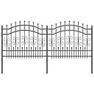 vidaXL Valla de Jard&iacute;n KAMPEN Gris