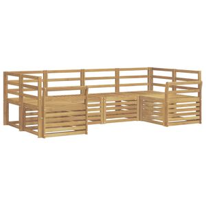 vidaXL Conjunto de sof&aacute;s de exterior 6 uds. Blanco