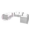 vidaXL Set muebles de jardín 6 piezas y cojines ratán sintético marrón
