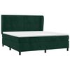 vidaXL Cama box spring con colch&oacute;n terciopelo verde oscuro 180x200 cm