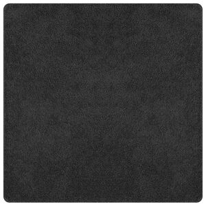 vidaXL Alfombra Shaggy Antideslizante Gris oscuro 200 x 200 cm PP