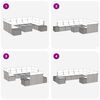 vidaXL Conjunto de sof&aacute; de jard&iacute;n 10 pcs Beige Polirat&aacute;n