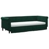 vidaXL Sof&aacute; cama nido con cajones terciopelo verde oscuro 80x200 cm