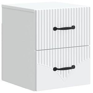 vidaXL Mesita de Noche de Pared 34,5 x 33 x 40 cm Madera de Ingenier&iacute;a
