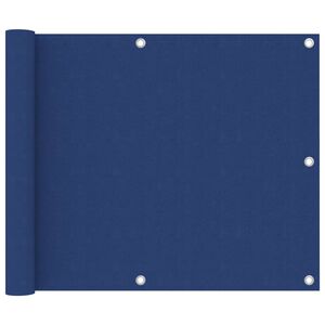 vidaXL Toldo para balc&oacute;n de tela oxford azul 75x600 cm