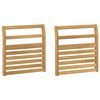 vidaXL M&oacute;dulo de Descansabrazos 2 pcs Blanco 58,5 x 8 x 60 cm