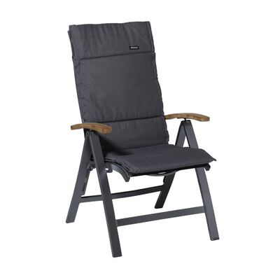 Madison Cojín para silla Panama fibra gris 125x50 cm