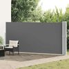 vidaXL Toldo lateral retr&aacute;ctil para patio gris antracita 170x1200 cm