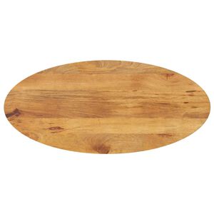 vidaXL Tablero de mesa ovalado madera maciza de mango 140x50x2,5 cm