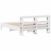 vidaXL Estructura de cama sin colch&oacute;n madera de pino blanca 140x190 cm