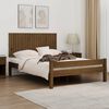 vidaXL Cabecero cama pared madera maciza pino marr&oacute;n miel 140x3x60 cm