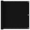 vidaXL Toldo para balc&oacute;n HDPE negro 90x500 cm