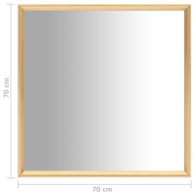 vidaXL Espejo dorado 70x70 cm