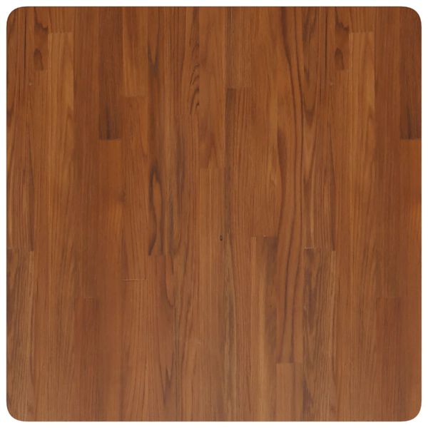 vidaXL Tablero de mesa cuadrada madera roble marrón oscuro 70x70x2,5cm