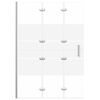 vidaXL Mampara de ducha plegable ESG blanco 100x140 cm