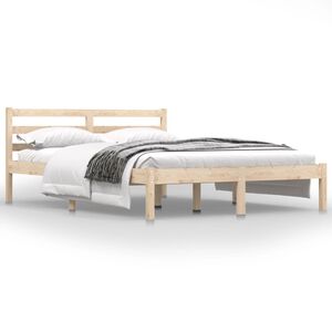 vidaXL Estructura de cama doble sin colch&oacute;n 135x190 cm