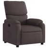 vidaXL Sill&oacute;n reclinable de tela marr&oacute;n oscuro