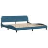 vidaXL Estructura de cama Dover terciopelo azul 200x200 cm