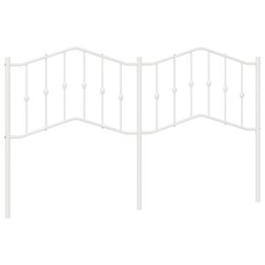 vidaXL Cabecero de repuesto de metal blanco 160 cm