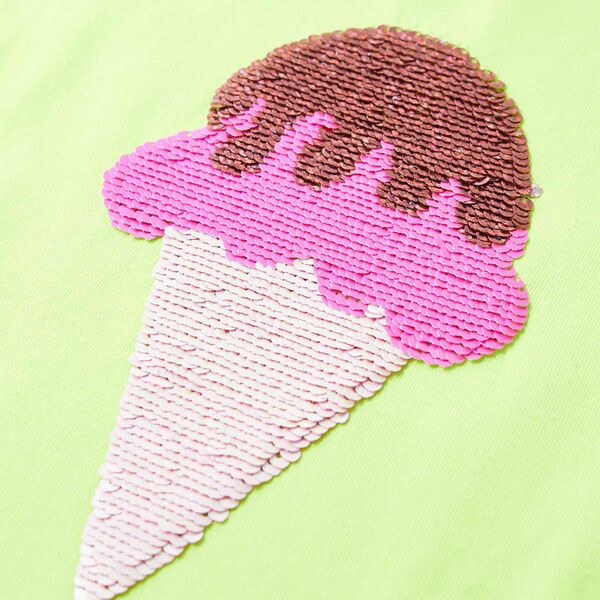 Camiseta infantil amarillo ne&oacute;n 104