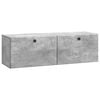 vidaXL Mueble de TV de pared 98 x 31 x 30 cm Gris Hormig&oacute;n